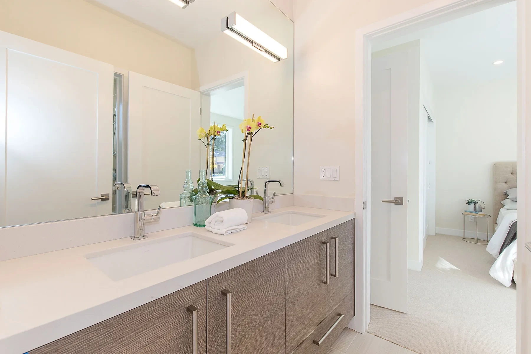 O'Keefe by GHG Builders — bathroom with twin vanities