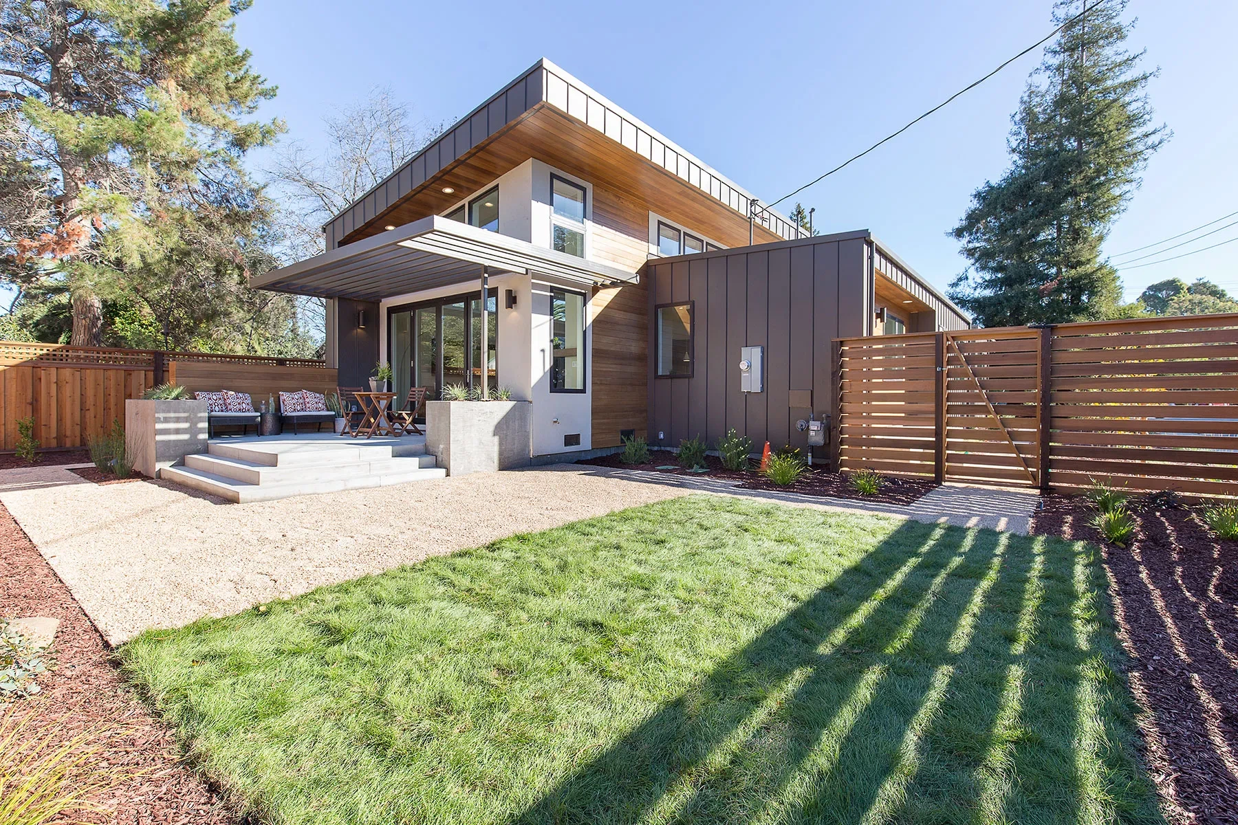 O'Keefe by GHG Builders — contemporary front elevation across the lawn